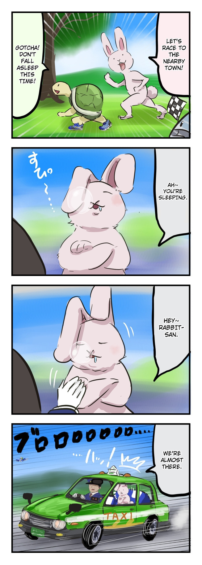 The Rabbit and the Turtle, Birthmark page 0