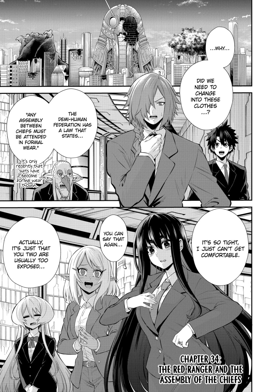 The Red Ranger Becomes an Adventurer in Another World – Chapter 34 page 0