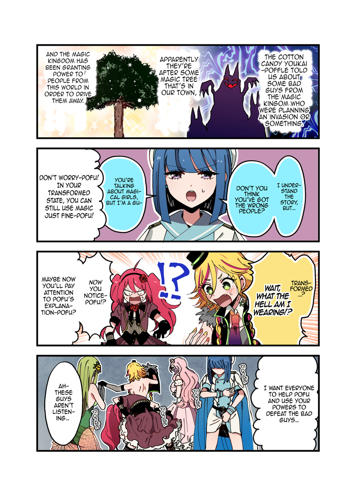 Danshi Koukousei ga Mahou Shoujo ni Naru Hanashi (Colored) – Chapter 4 page 0